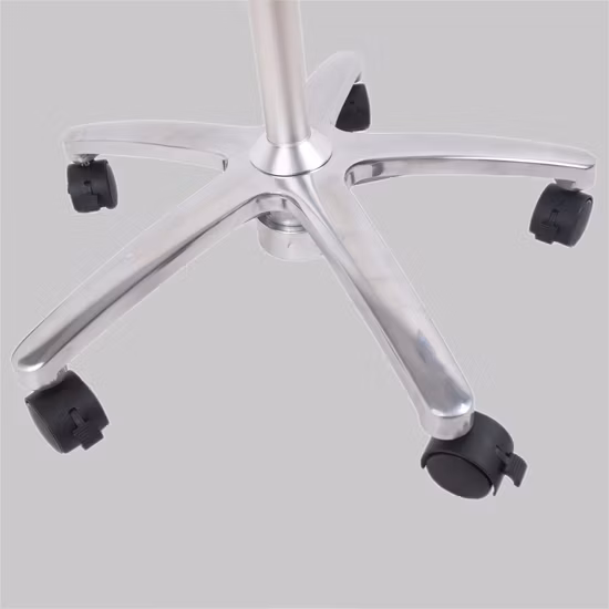 Lampada chirurgica dentale da pavimento con lampada per visita medica a collo di cigno flessibile a LED di tipo mobile
